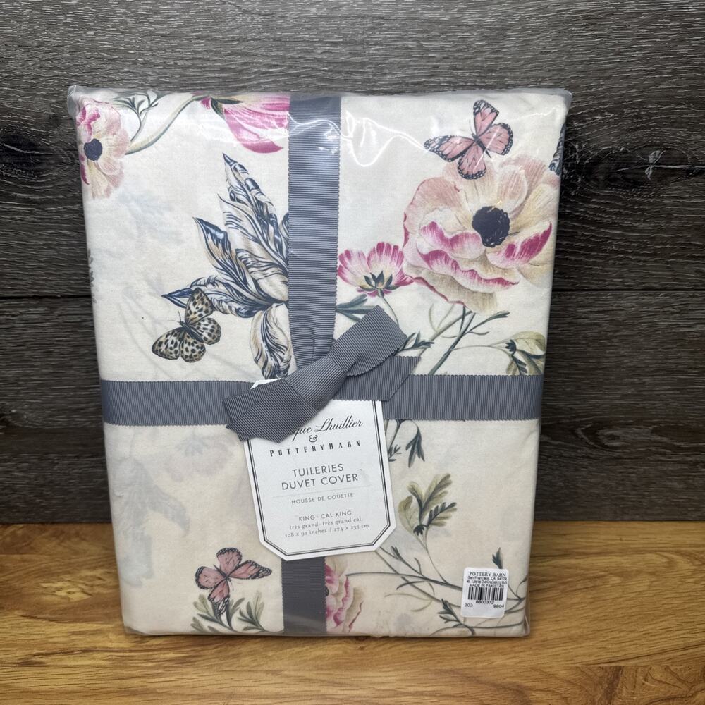 Pottery Barn Monique Lhuillier Tuileries Percale Duvet Cover King/Cal. King
